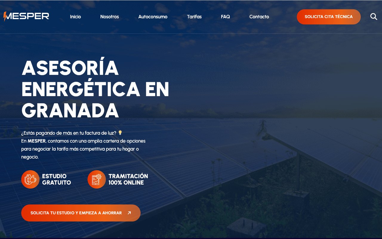 Web de Mesper Asesoría Energética