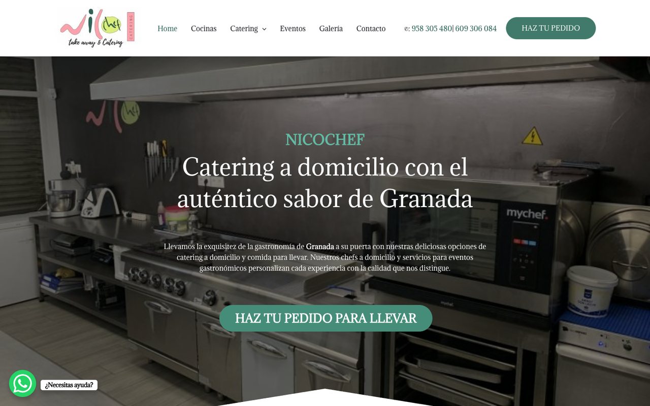Web de Nicochef Catering